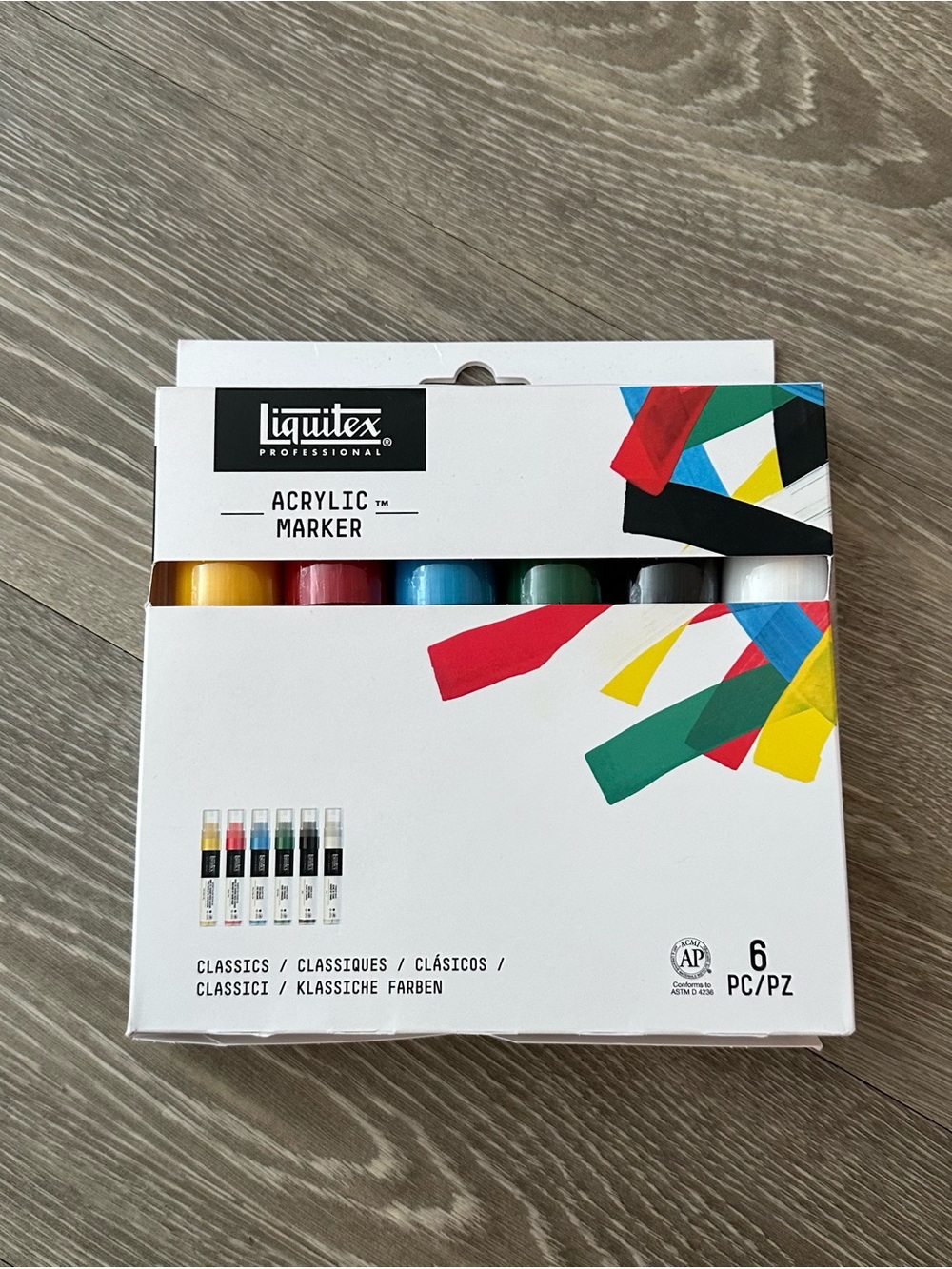 Liquitex Acrylic Marker Set - Classic Colors (6 Pack)